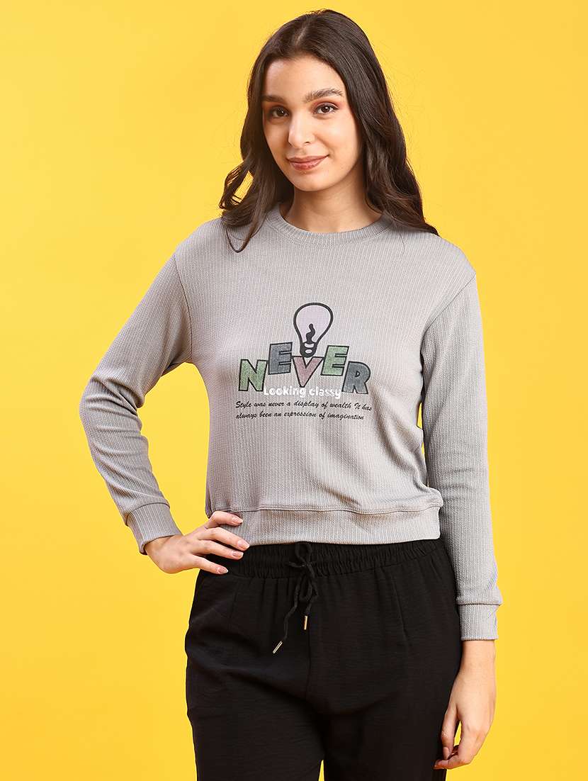 women printed long sleeve t-shirt - 22031293 -  Standard Image - 1