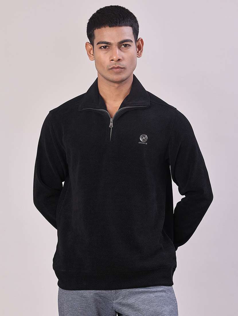 men solid long sleeve regular fit sweatshirt - 22031421 -  Standard Image - 1