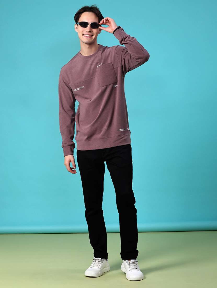 men typographic long sleeve regular fit t-shirt - 22031461 -  Standard Image - 4