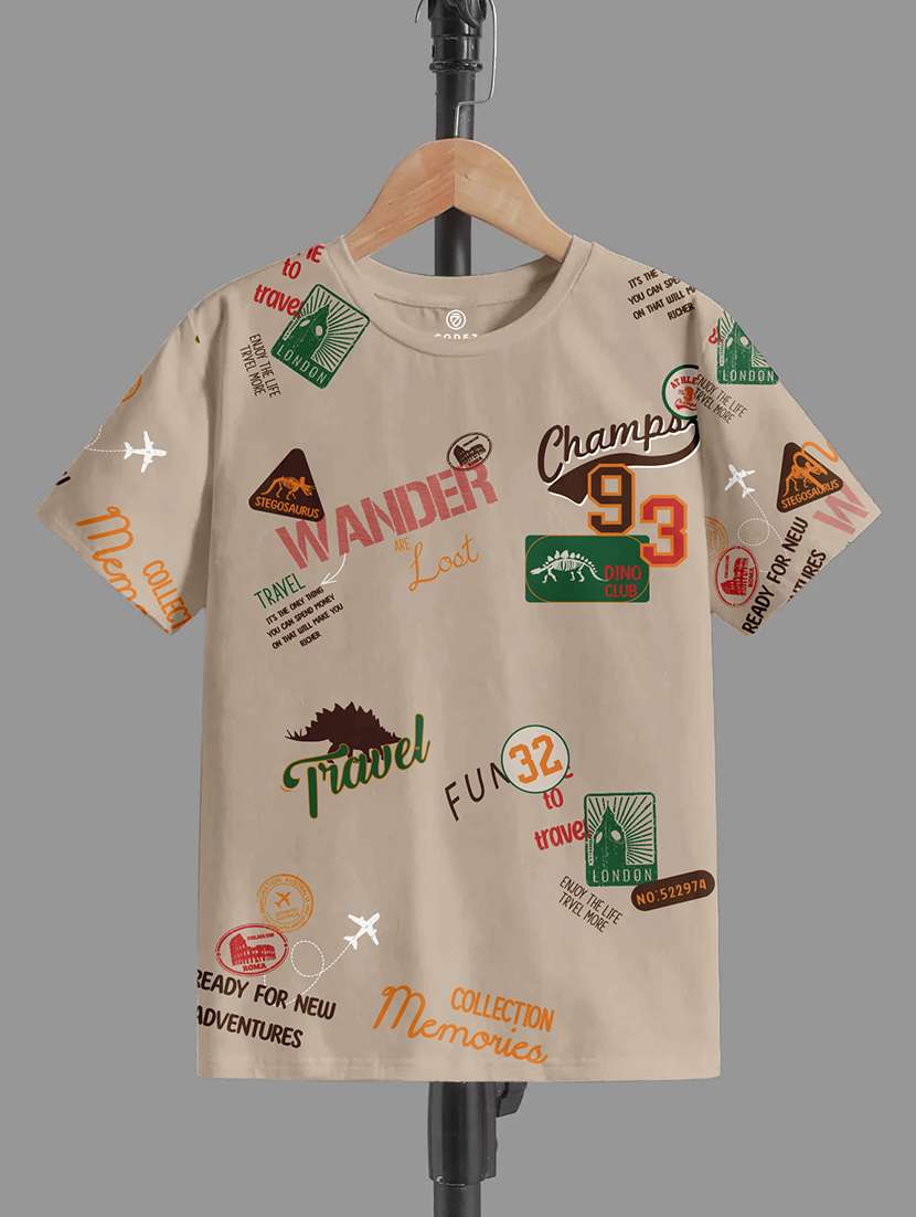 boys pack of 2 printed short sleeve t-shirt - 22031585 -  Standard Image - 1
