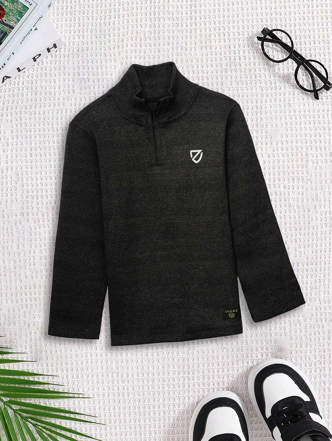 boys pack of 2 solid long sleeve sweatshirt - 22031613 -  Standard Image - 1