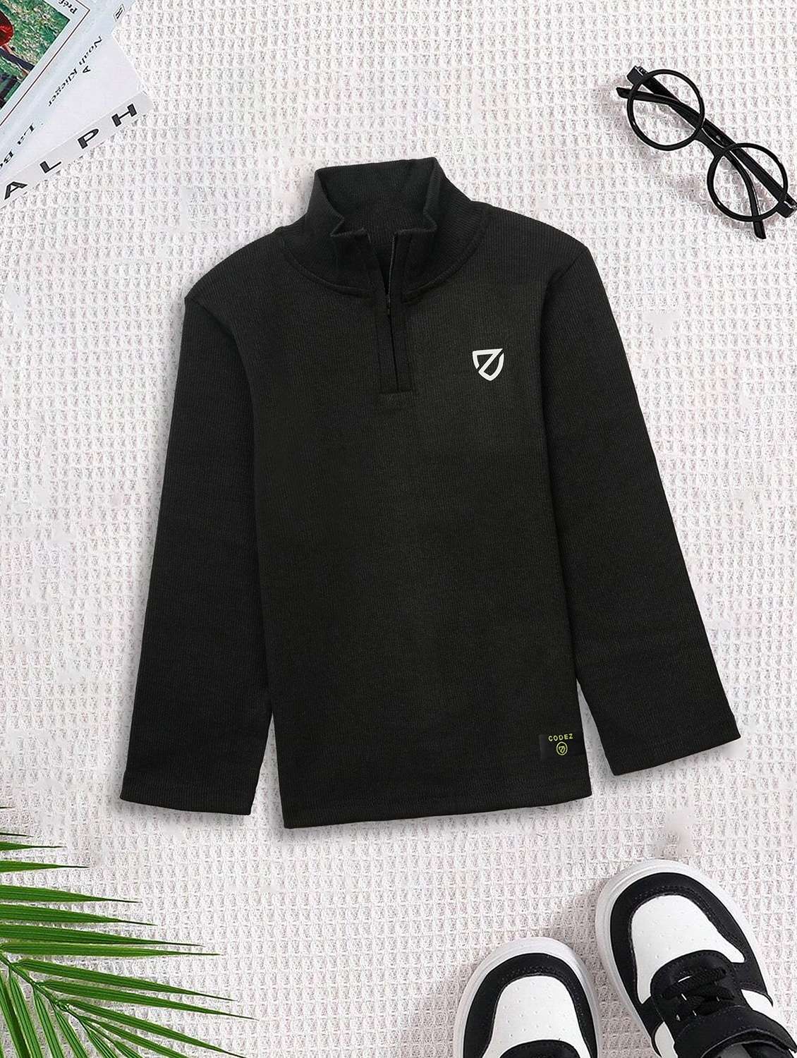 boys pack of 2 solid long sleeve sweatshirt - 22031615 -  Standard Image - 1