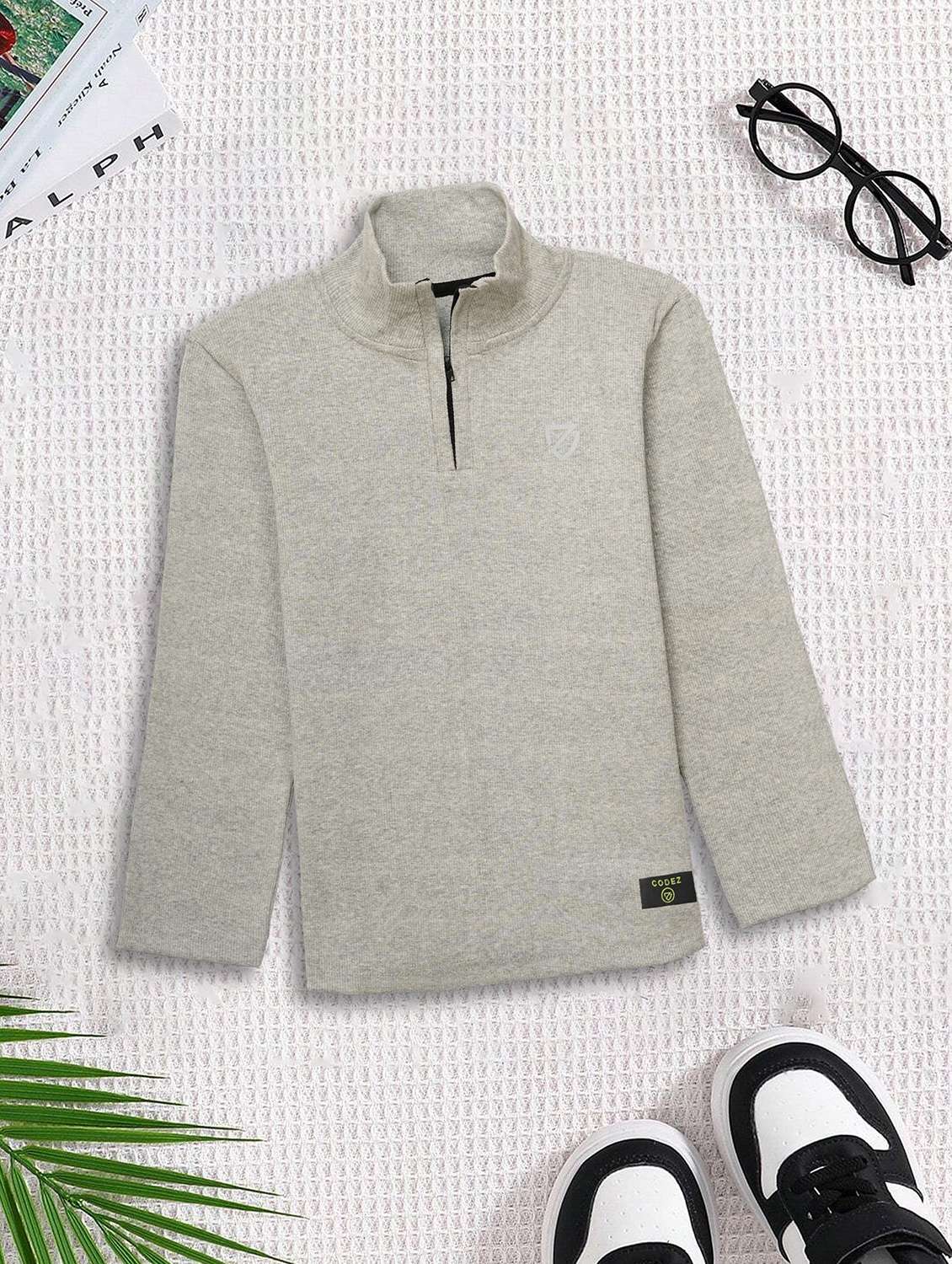 boys pack of 2 solid long sleeve sweatshirt - 22031616 -  Standard Image - 1