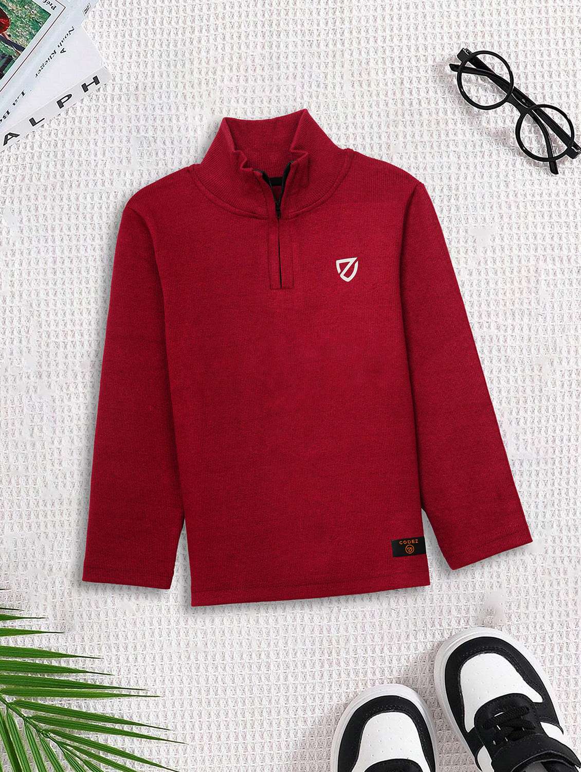 boys pack of 2 solid long sleeve sweatshirt - 22031617 -  Standard Image - 1