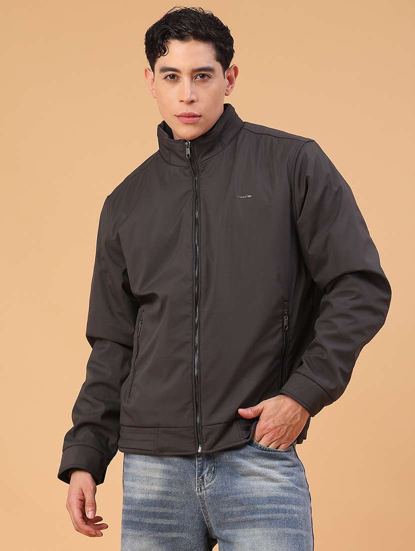 Men Solid Long Sleeve Puffer Jacket - 22031843 -  Standard Image - 1