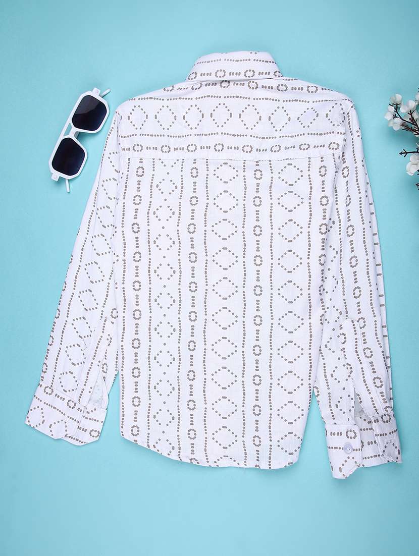 boys printed long sleeve casual shirt - 22031857 -  Standard Image - 1