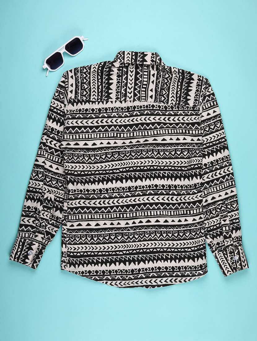boys printed long sleeve casual shirt - 22031862 -  Standard Image - 1