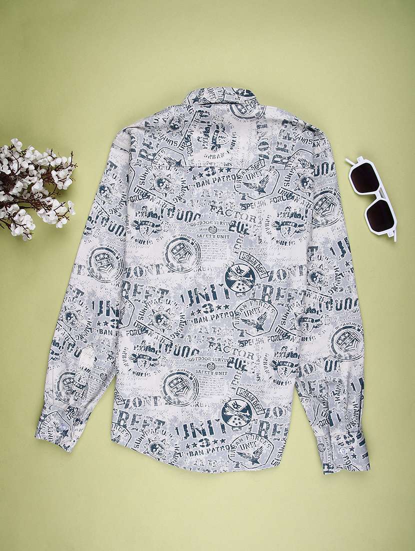 boys printed long sleeve casual shirt - 22031866 -  Standard Image - 1