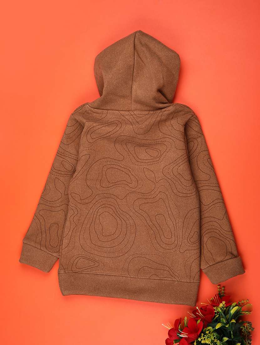 boys printed long sleeve hooded sweatshirt - 22031908 -  Standard Image - 1