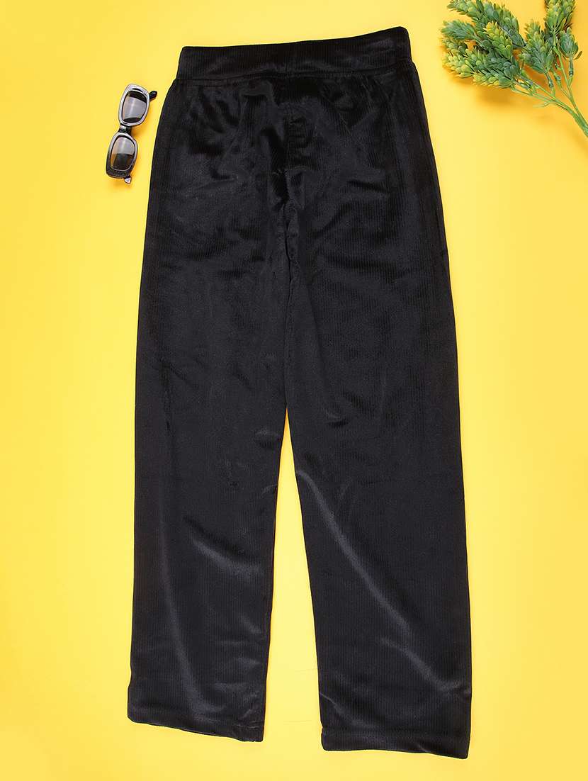 girls solid mid rise lounge wear pyjama - 22031938 -  Standard Image - 1