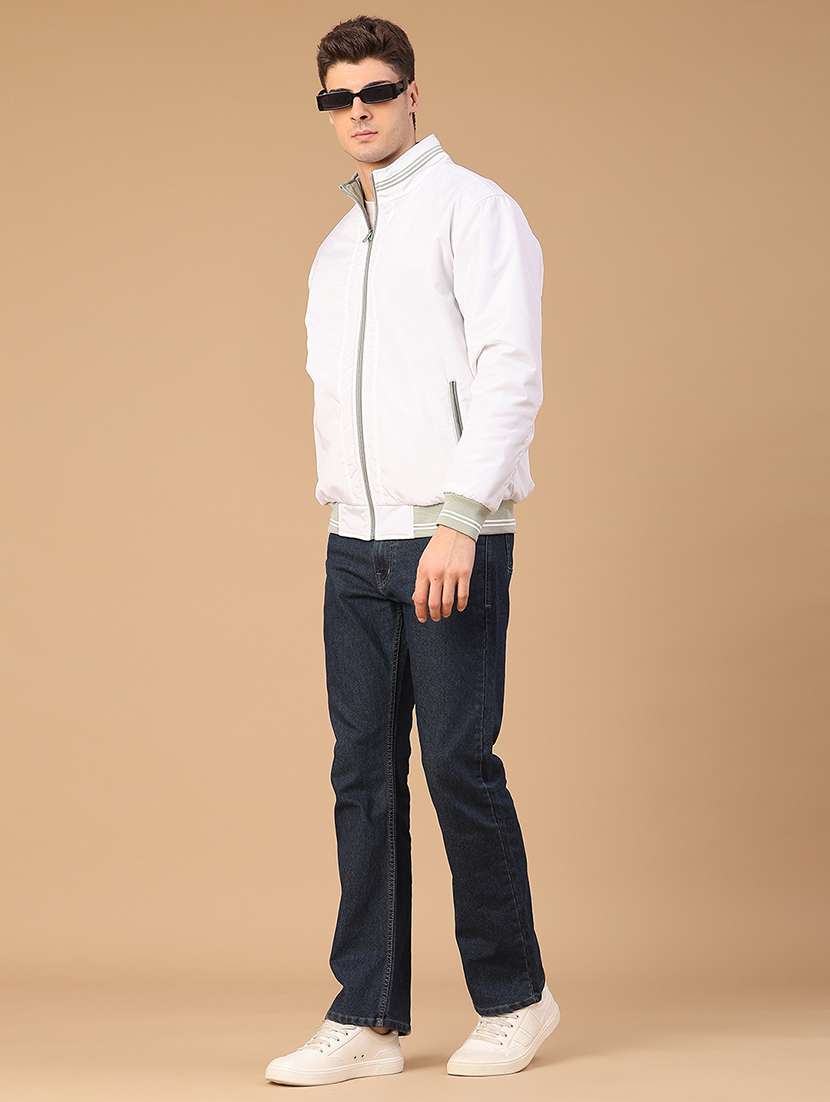 men solid long sleeve reversible bomber jacket - 22032004 -  Standard Image - 6