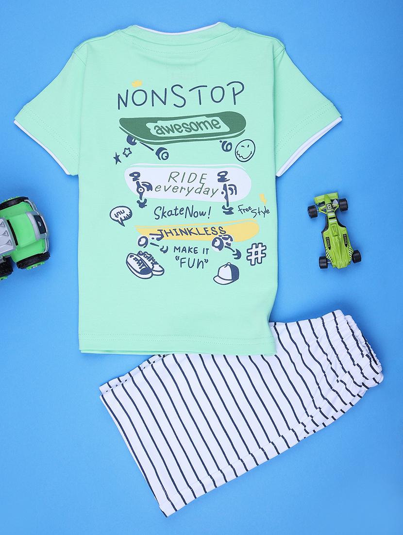 kids printed short sleeve co-ord set - 22033410 - Standard Image - 1