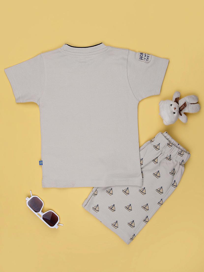 kids printed short sleeve co-ord set - 22033413 - Standard Image - 1