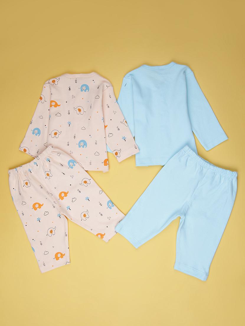 kids pack of 2 printed full length set - 22033421 -  Standard Image - 1