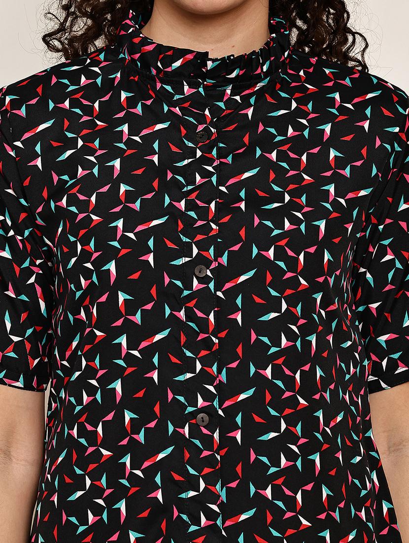 women printed top and trouser co-ord set - 22033424 - Standard Image - 6