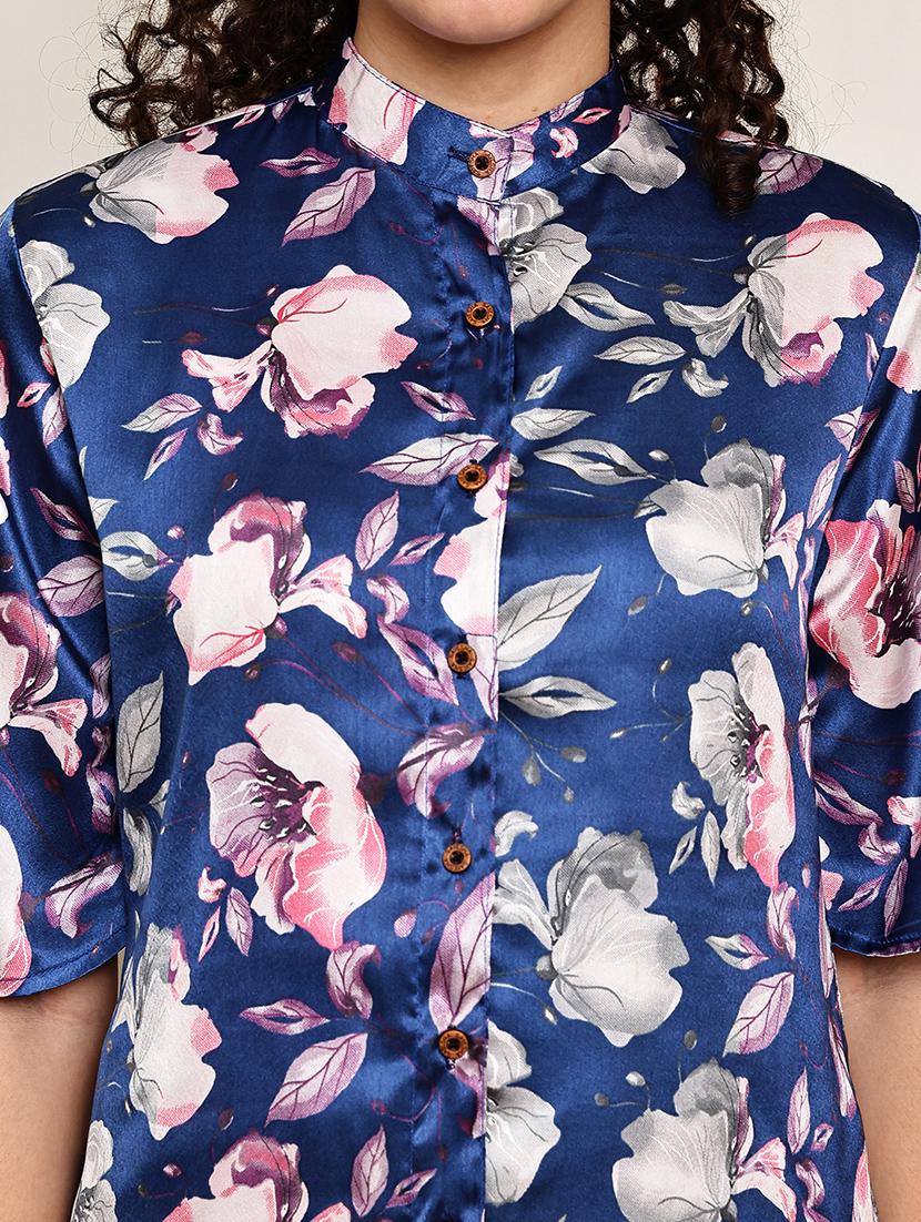 women printed shirt and trouser co-ord set - 22033426 - Standard Image - 6