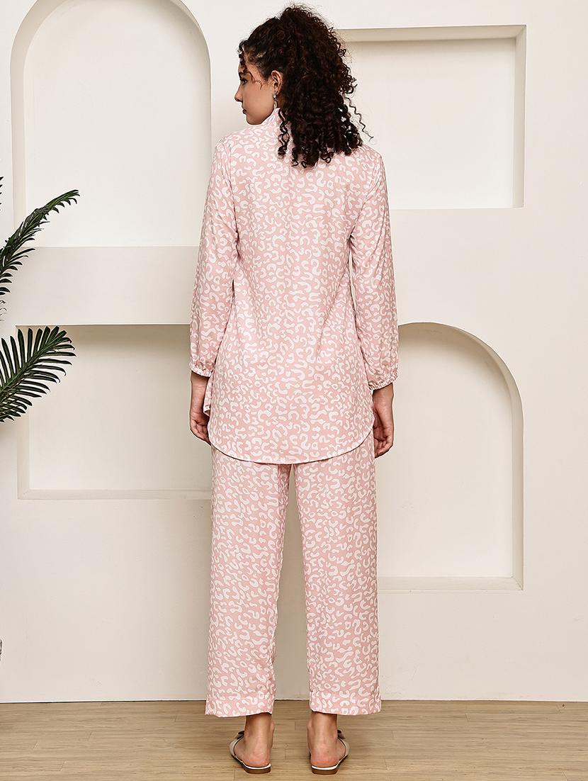women printed shirt and trouser co-ord set - 22033428 - Standard Image - 4
