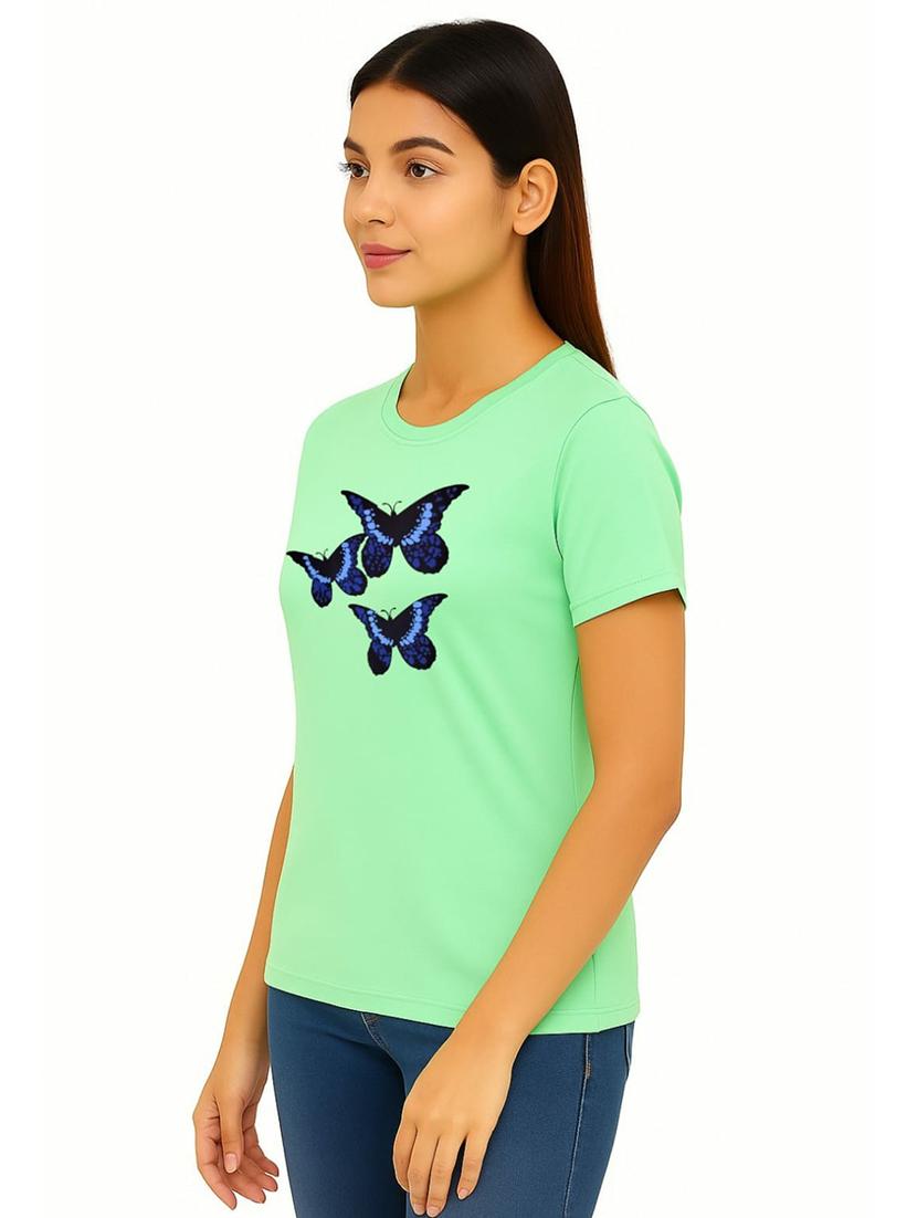 women printed short sleeve regular fit t-shirt - 22033432 -  Standard Image - 1