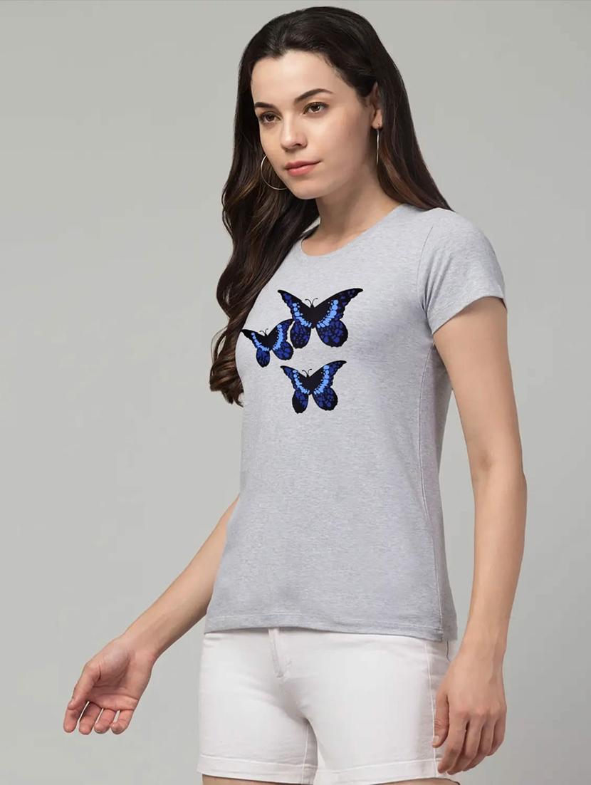 women printed short sleeve regular fit t-shirt - 22033435 -  Standard Image - 1