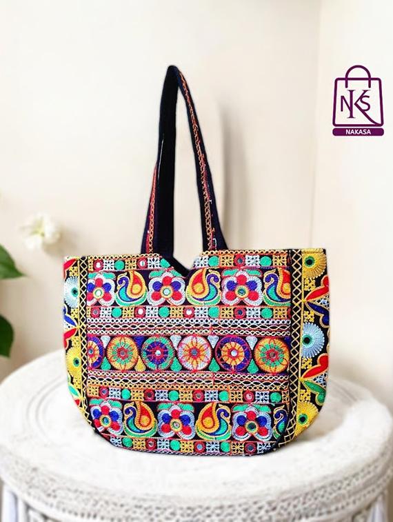 women embroidered tote bag - 22033640 - Standard Image - 1