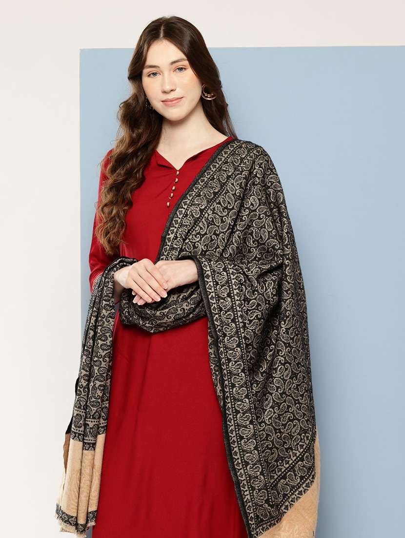 women paisley reversible shawl - 22033698 -  Standard Image - 1