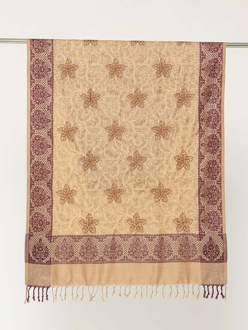 women self design reversible shawl - 22033705 -  Standard Image - 4