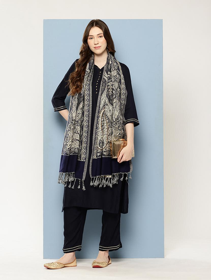 women paisley reversible shawl - 22033706 - Standard Image - 1
