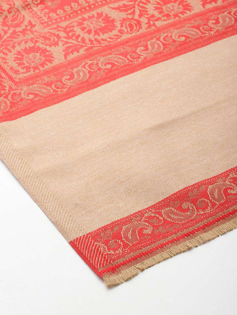 women self design reversible shawl - 22033708 -  Standard Image - 4