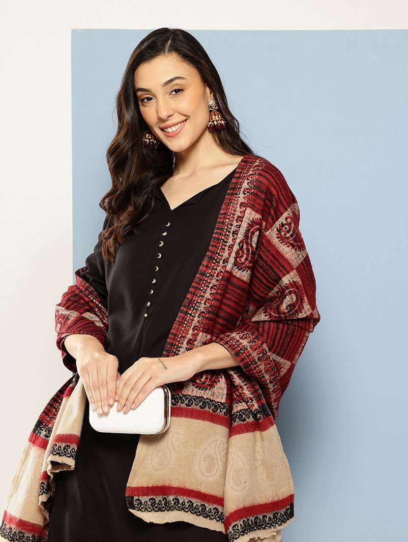 women paisley reversible shawl - 22033717 -  Standard Image - 1