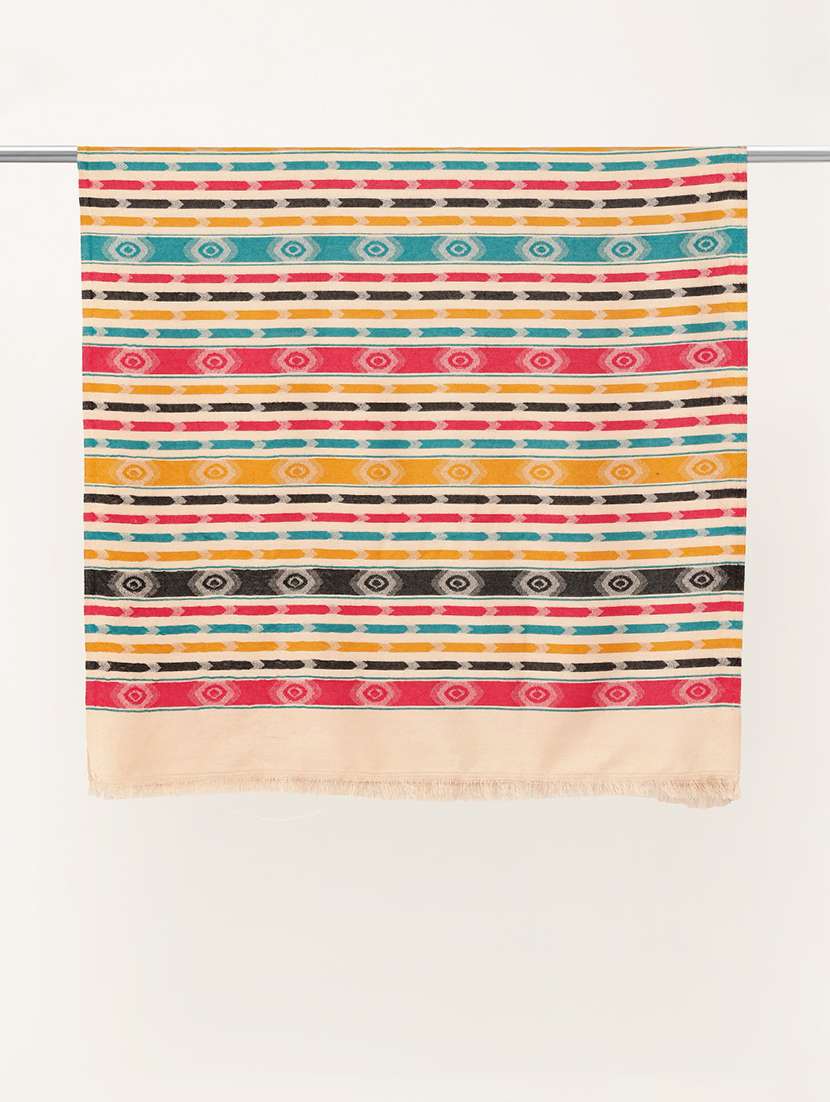 women striped reversible shawl - 22033728 -  Standard Image - 4