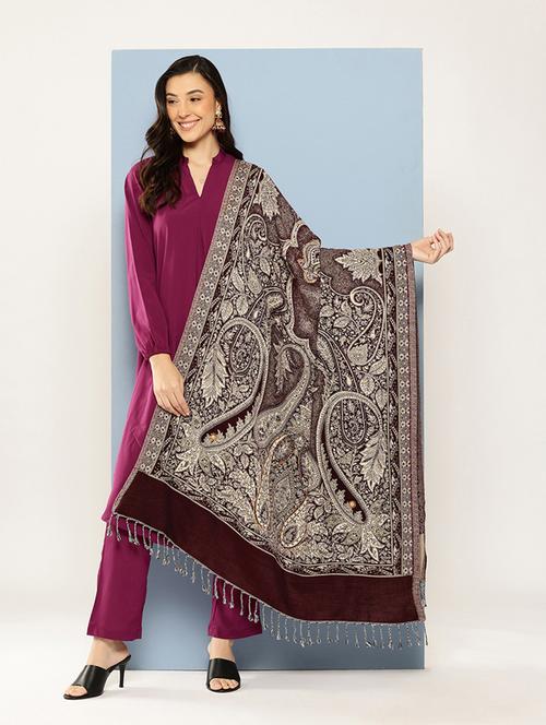 women paisley reversible shawl - 22033730 - Standard Image - 0
