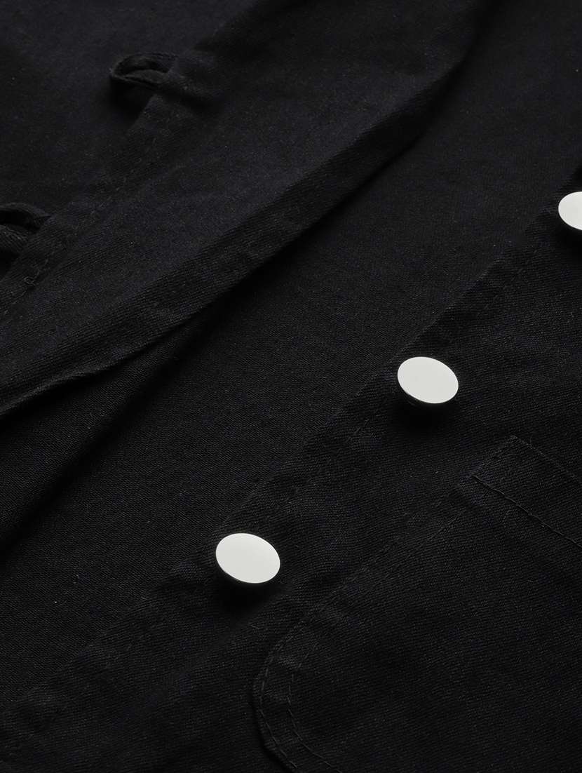 women solid long sleeve denim jacket - 22033739 -  Standard Image - 4