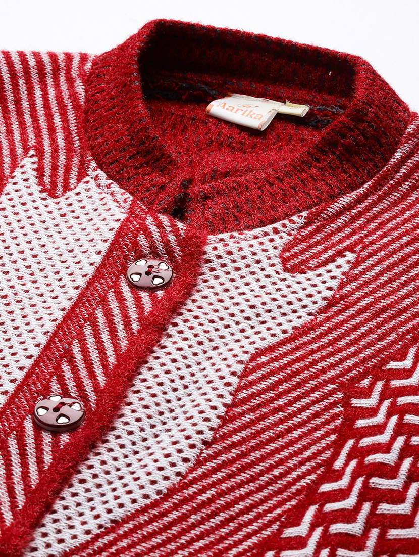 women self design long sleeve cardigan - 22033801 -  Standard Image - 4