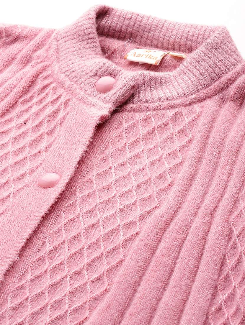 women self design long sleeve cardigan - 22033813 -  Standard Image - 4