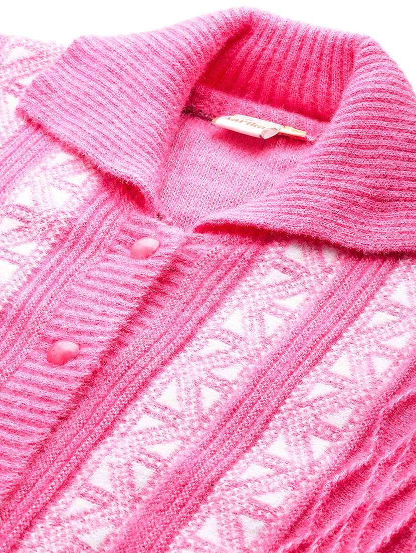 women self design long sleeve cardigan - 22033818 -  Standard Image - 4