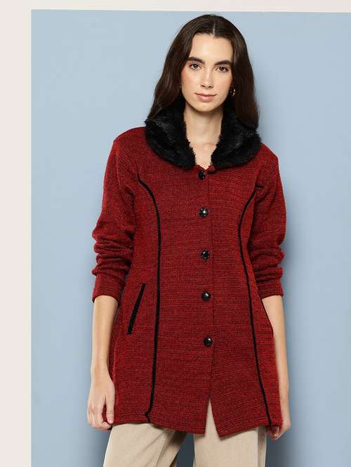 women solid long sleeve cardigan - 22033843 -  Standard Image - 0
