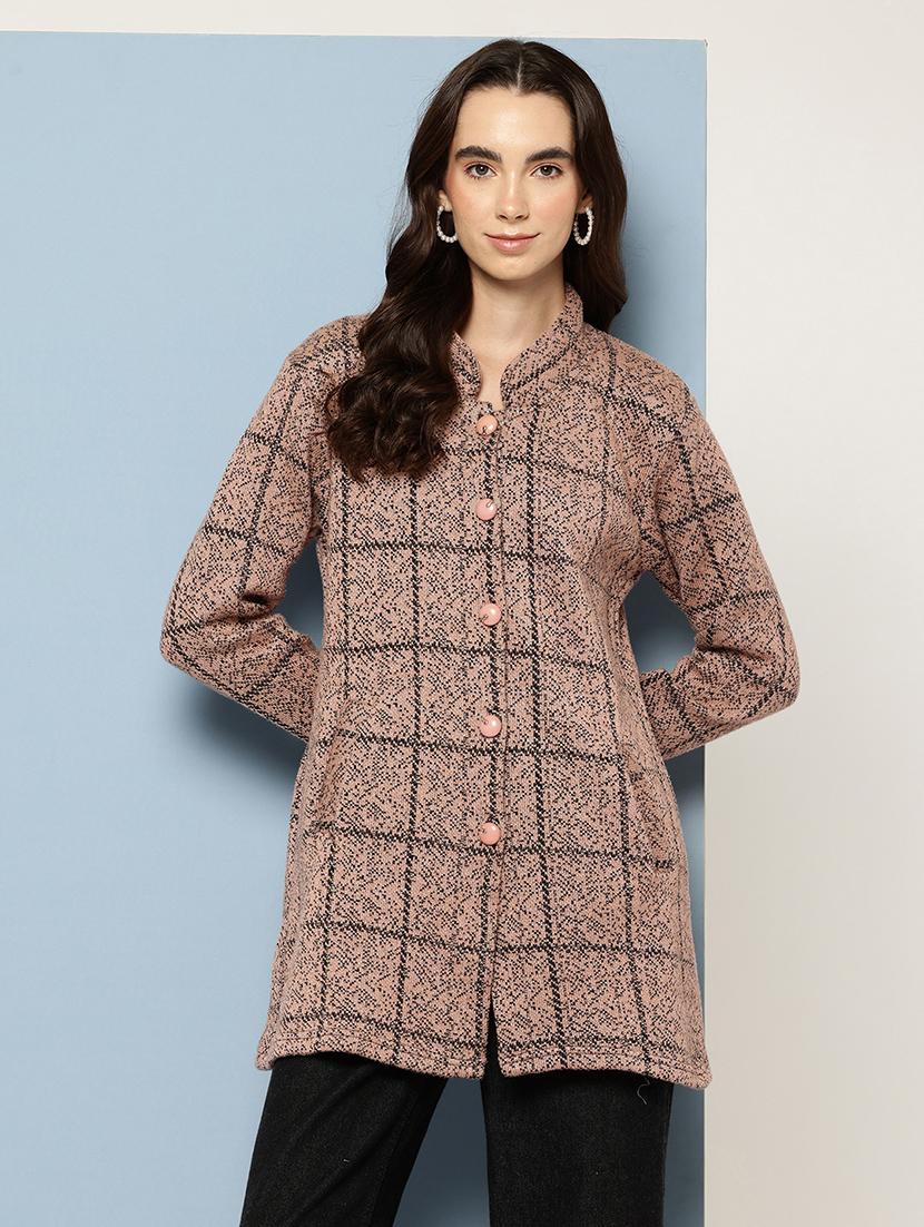 women self design long sleeve cardigan - 22033860 - Zoom Image - 0
