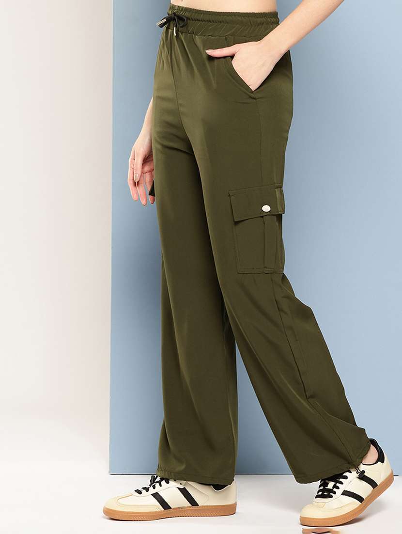  girls solid mid rise cargo - 22033865 -  Standard Image - 1