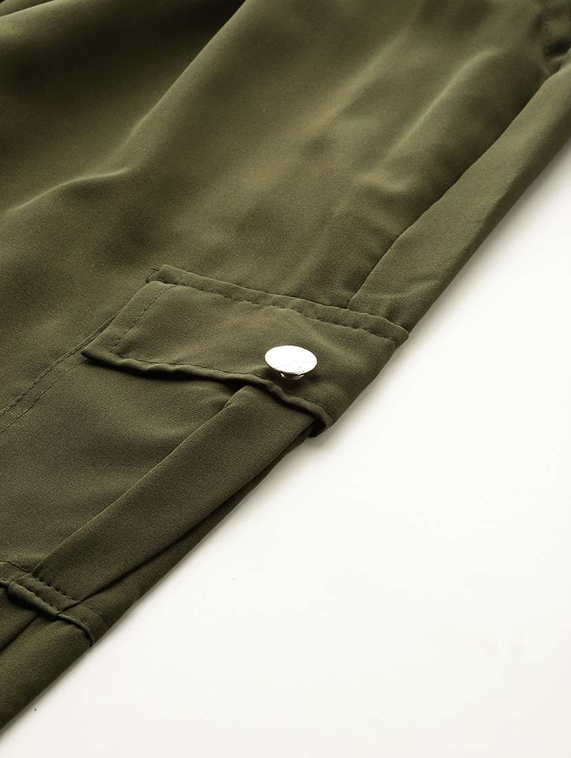  girls solid mid rise cargo - 22033865 -  Standard Image - 4