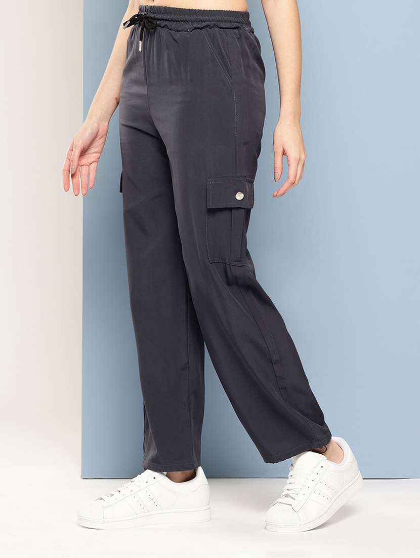  girls solid mid rise cargo - 22033866 -  Standard Image - 1