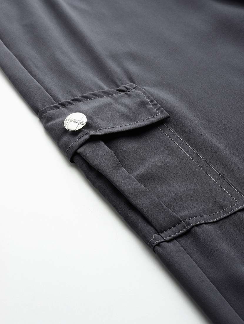  girls solid mid rise cargo - 22033866 -  Standard Image - 4