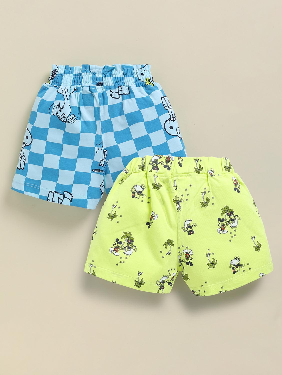 kids pack of 2 printed mid rise shorts - 22033871 -  Standard Image - 1