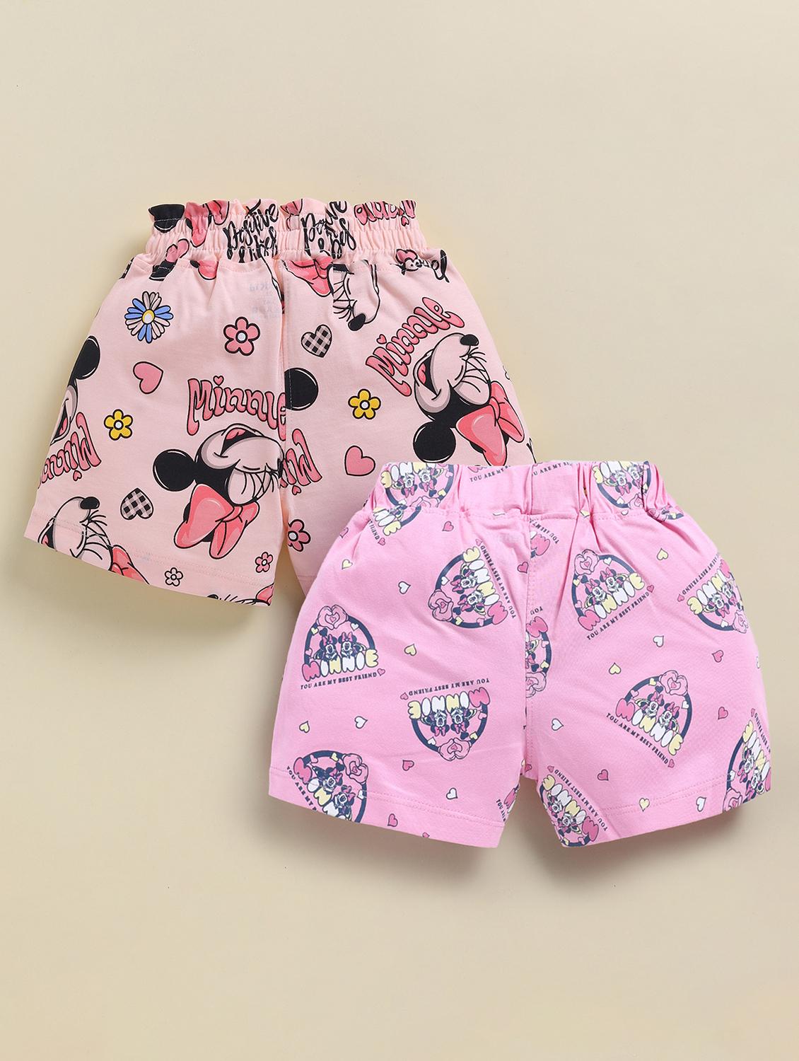 kids pack of 2 printed mid rise shorts - 22033872 -  Standard Image - 1