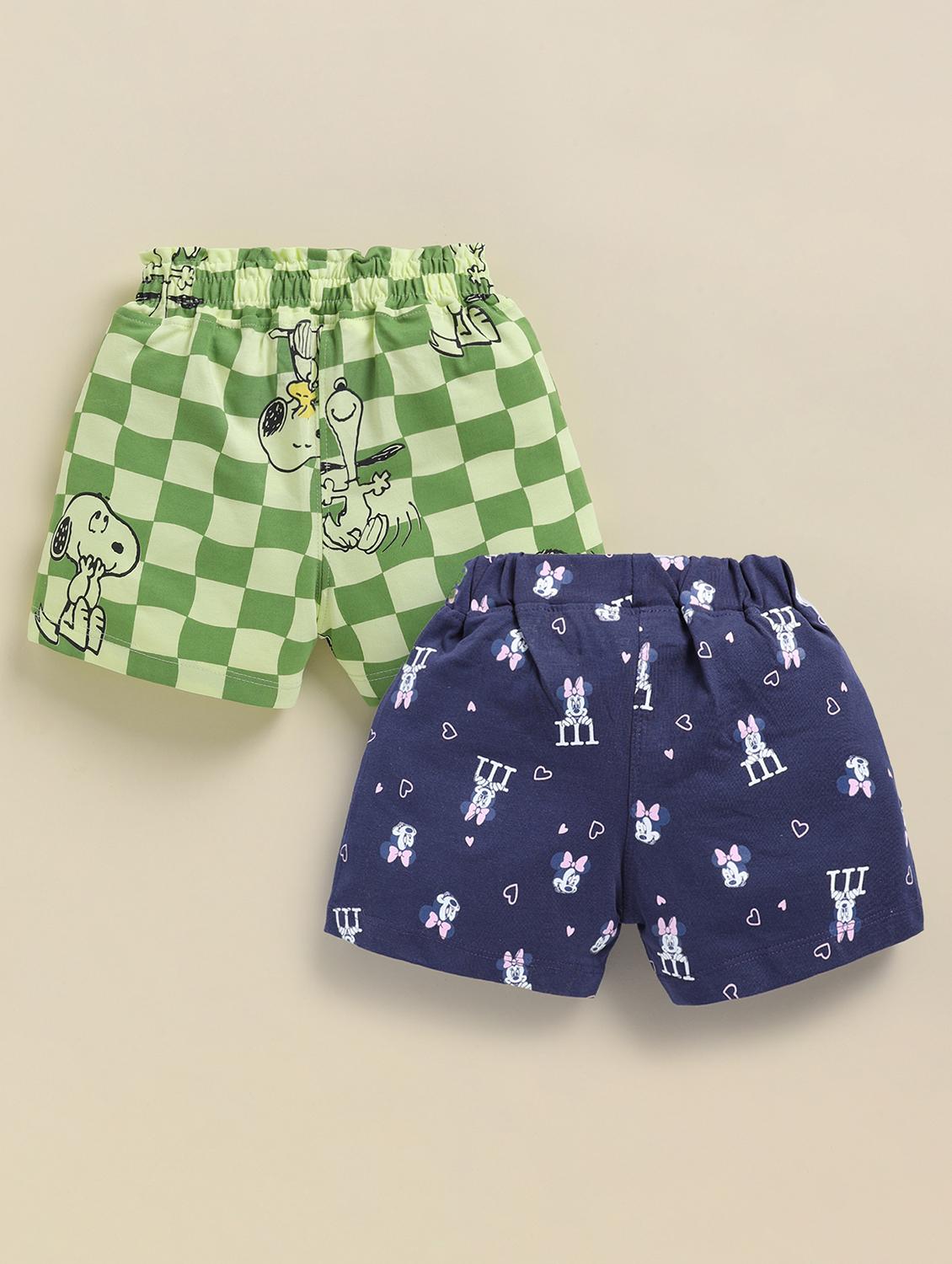 kids pack of 2 printed mid rise shorts - 22033873 - Standard Image - 1