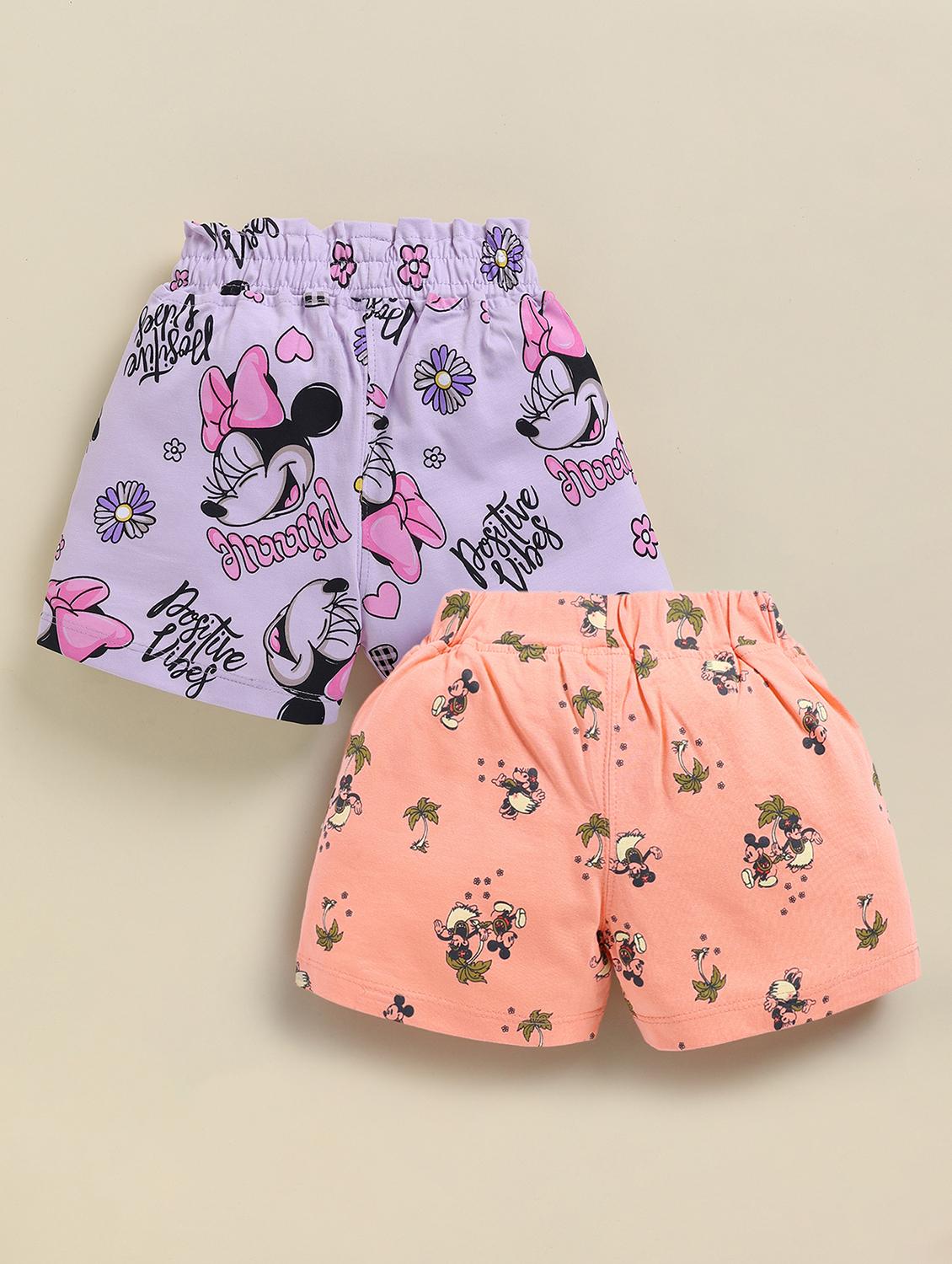 kids pack of 2 printed mid rise shorts - 22033875 - Standard Image - 1