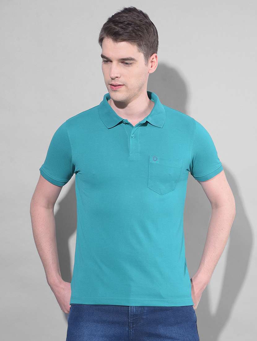 green cotton plain tshirt
