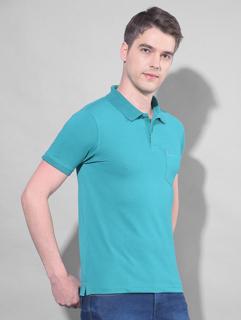 green cotton plain tshirt - 22033891 - Standard Image - 1