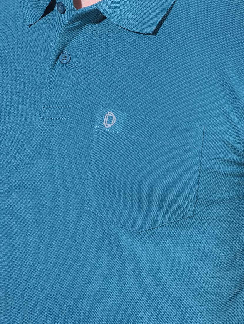 light blue cotton plain tshirt - 22033897 - Standard Image - 4