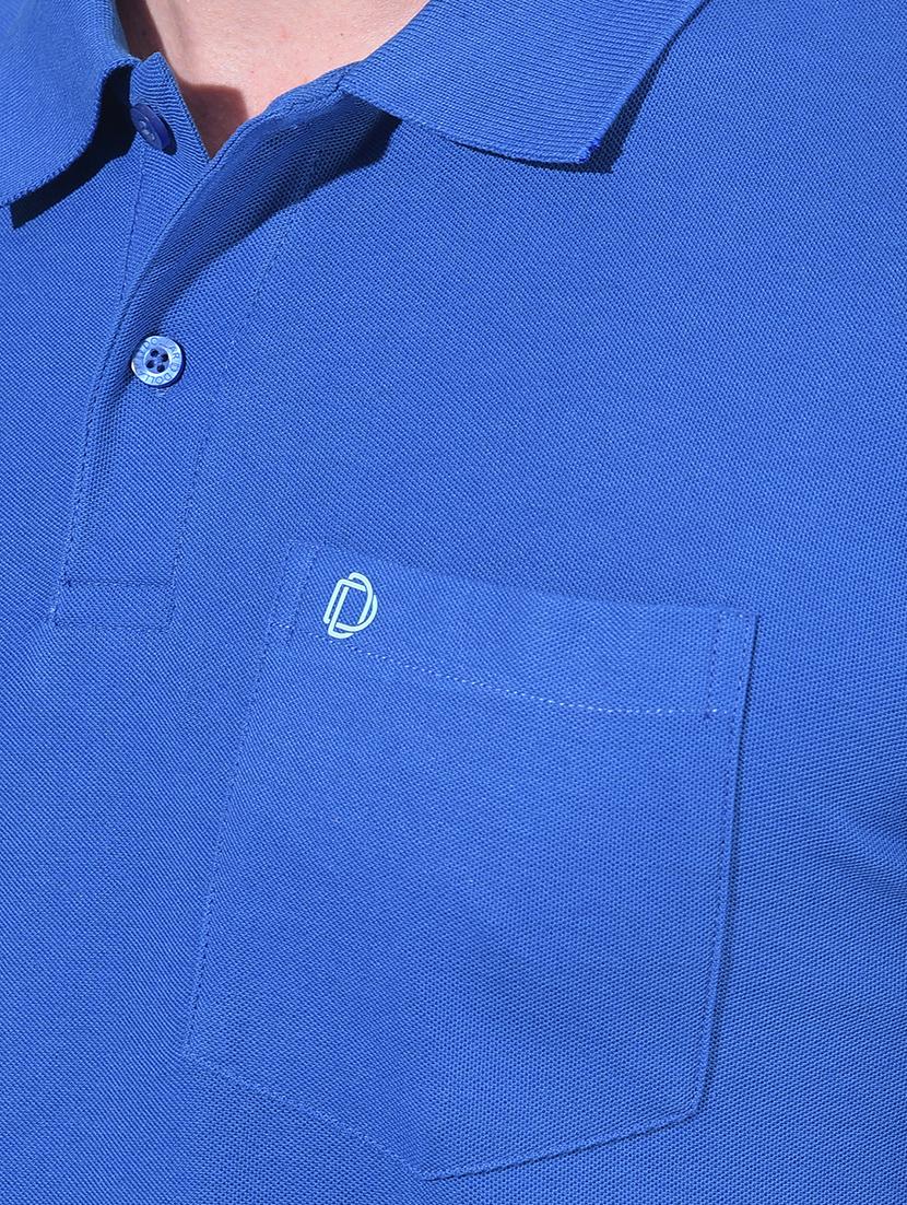 navy blue cotton plain tshirt - 22033899 - Standard Image - 4