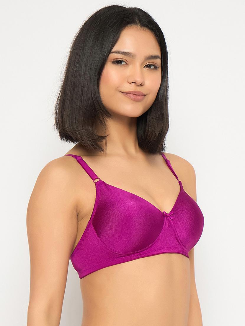 women solid non wired t-shirt bra - 22033917 -  Standard Image - 1